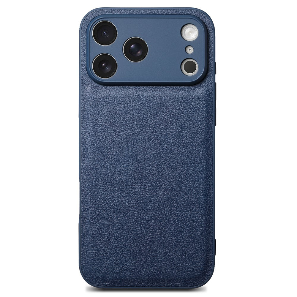 For iPhone 17 Pro Max Case Litchi Texture PU Leather Shockproof Protective Cover