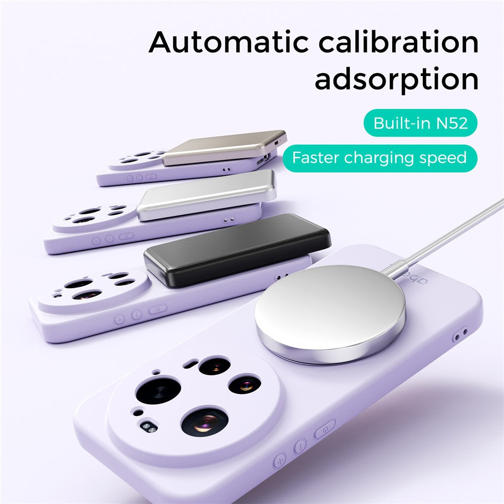 ABEEL For Xiaomi 17 Ultra 5G Magnetic Case Kickstand Skin Touch Liquid Silicone Phone Cover