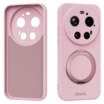 ABEEL For Xiaomi 17 Ultra 5G Magnetic Case Kickstand Skin Touch Liquid Silicone Phone Cover