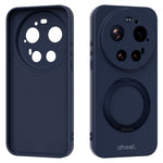 ABEEL For Xiaomi 17 Ultra 5G Magnetic Case Kickstand Skin Touch Liquid Silicone Phone Cover