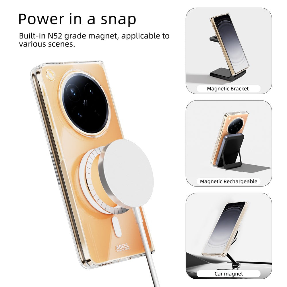 ABEEL for Oppo Find N6 5G Magnetic Case Clear PC Anti Scratch Phone Cover