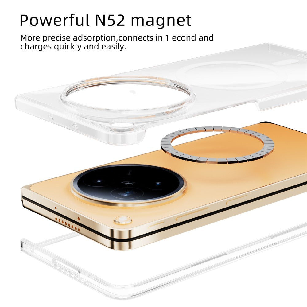 ABEEL for Oppo Find N6 5G Magnetic Case Clear PC Anti Scratch Phone Cover