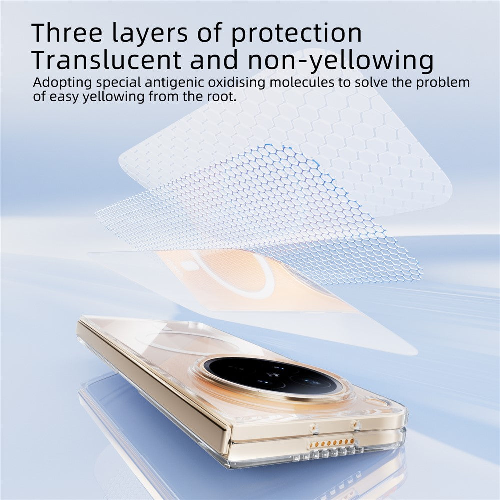 ABEEL for Oppo Find N6 5G Magnetic Case Clear PC Anti Scratch Phone Cover