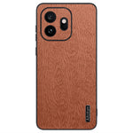 For OnePlus 15T 5G Case Wood Texture PU Leather Coated PC TPU Phone Cover