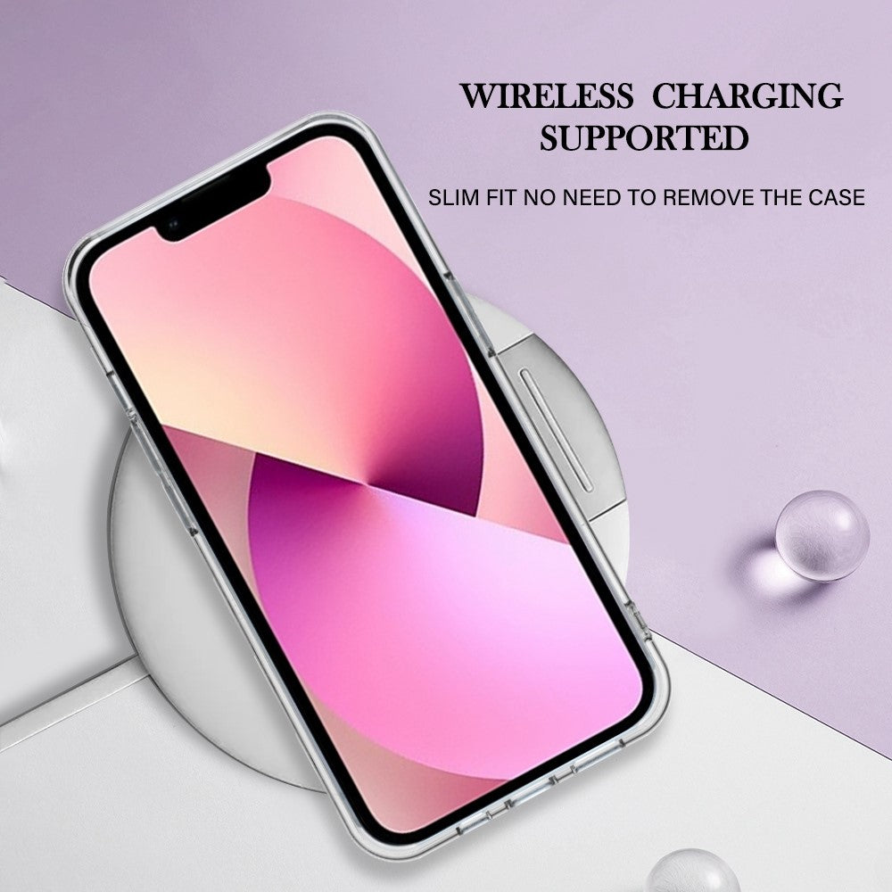 Til iPhone 13 6,1 tommer YB IMD Series-16 Stil E 2,0 mm TPU Drop Testet Telefoncover Galvaniseret Ramme Marmor Mønster IMD Bagcover