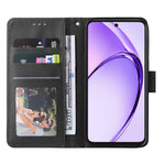 For Oppo Reno15 F 5G Case PU Leather Wallet Stand Phone Cover with Wrist Strap