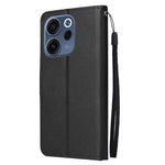 For Oppo Reno15 F 5G Case PU Leather Wallet Stand Phone Cover with Wrist Strap