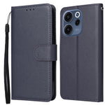 For Oppo Reno15 F 5G Case PU Leather Wallet Stand Phone Cover with Wrist Strap