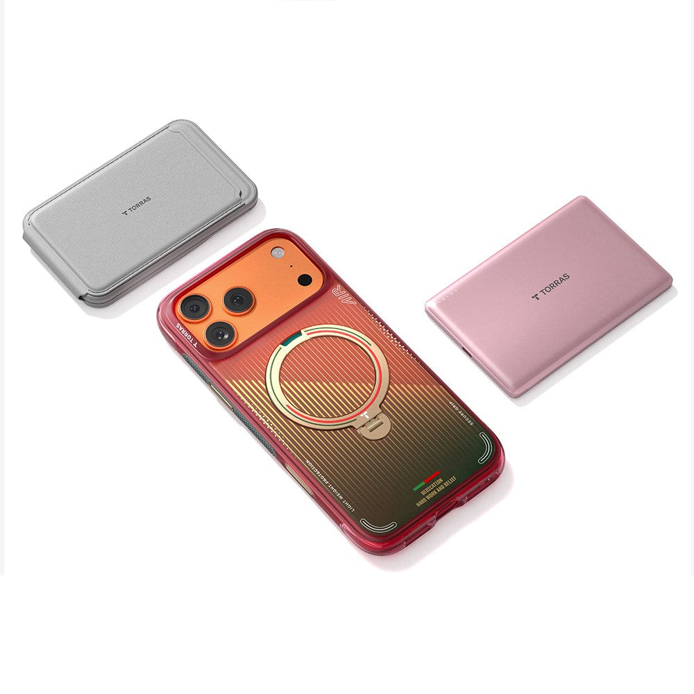 TORRAS Ostand Q3 Air for iPhone 17 Pro Max Magnetic Case 360° Rotating Kickstand TPU PC Phone Cover, FPF Limited Edition