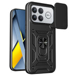 Case for Xiaomi Redmi K90 Pro Max 5G  /  Poco F8 Ultra with Slide Camera Lid PC + TPU Kickstand Phone Cover