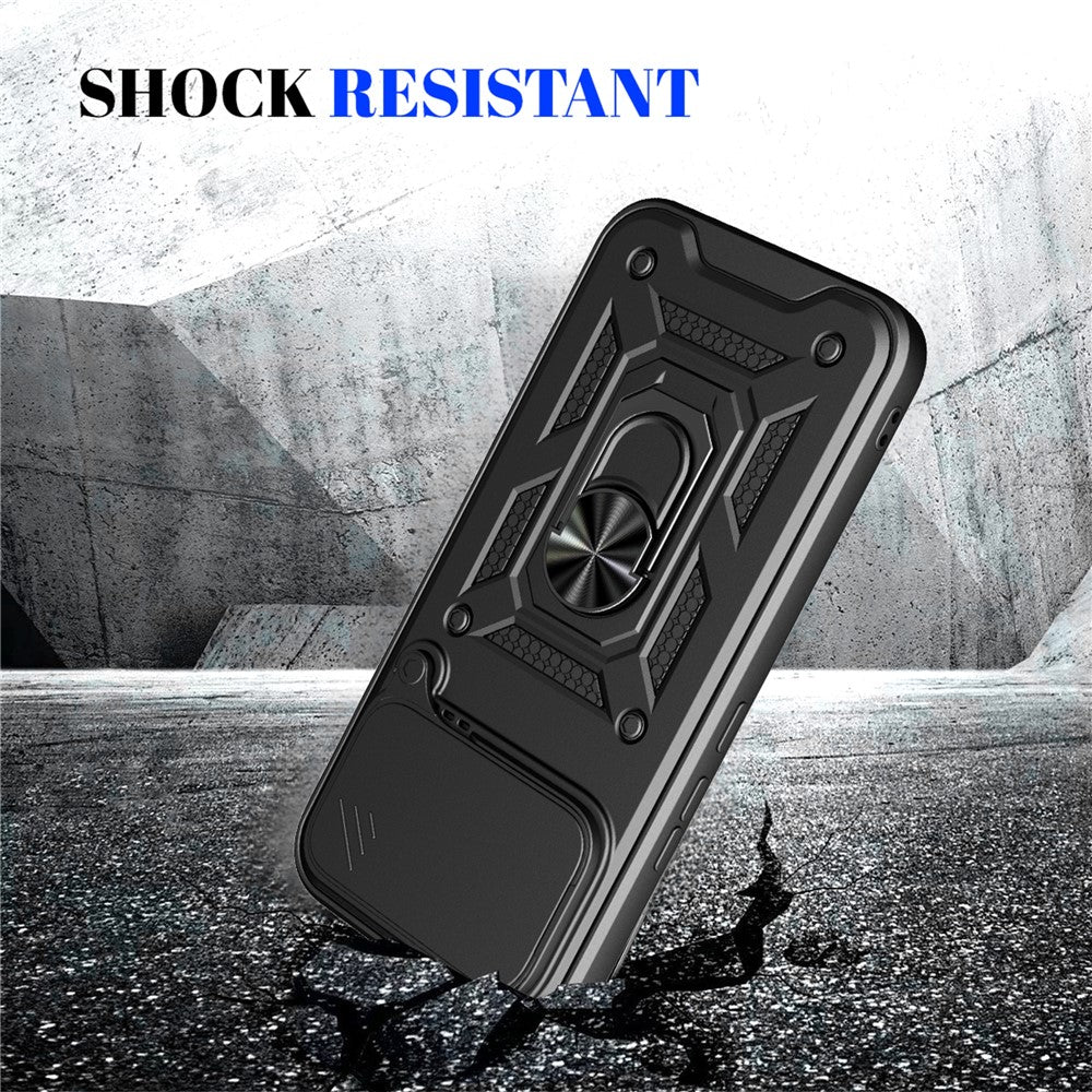Case for Xiaomi Redmi K90 Pro Max 5G  /  Poco F8 Ultra with Slide Camera Lid PC + TPU Kickstand Phone Cover