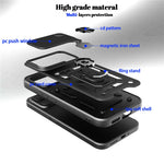 Case for Xiaomi Redmi K90 Pro Max 5G  /  Poco F8 Ultra with Slide Camera Lid PC + TPU Kickstand Phone Cover