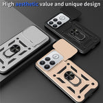 Case for Xiaomi Redmi K90 Pro Max 5G  /  Poco F8 Ultra with Slide Camera Lid PC + TPU Kickstand Phone Cover