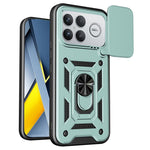 Case for Xiaomi Redmi K90 Pro Max 5G  /  Poco F8 Ultra with Slide Camera Lid PC + TPU Kickstand Phone Cover