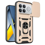 Case for Xiaomi Redmi K90 Pro Max 5G  /  Poco F8 Ultra with Slide Camera Lid PC + TPU Kickstand Phone Cover