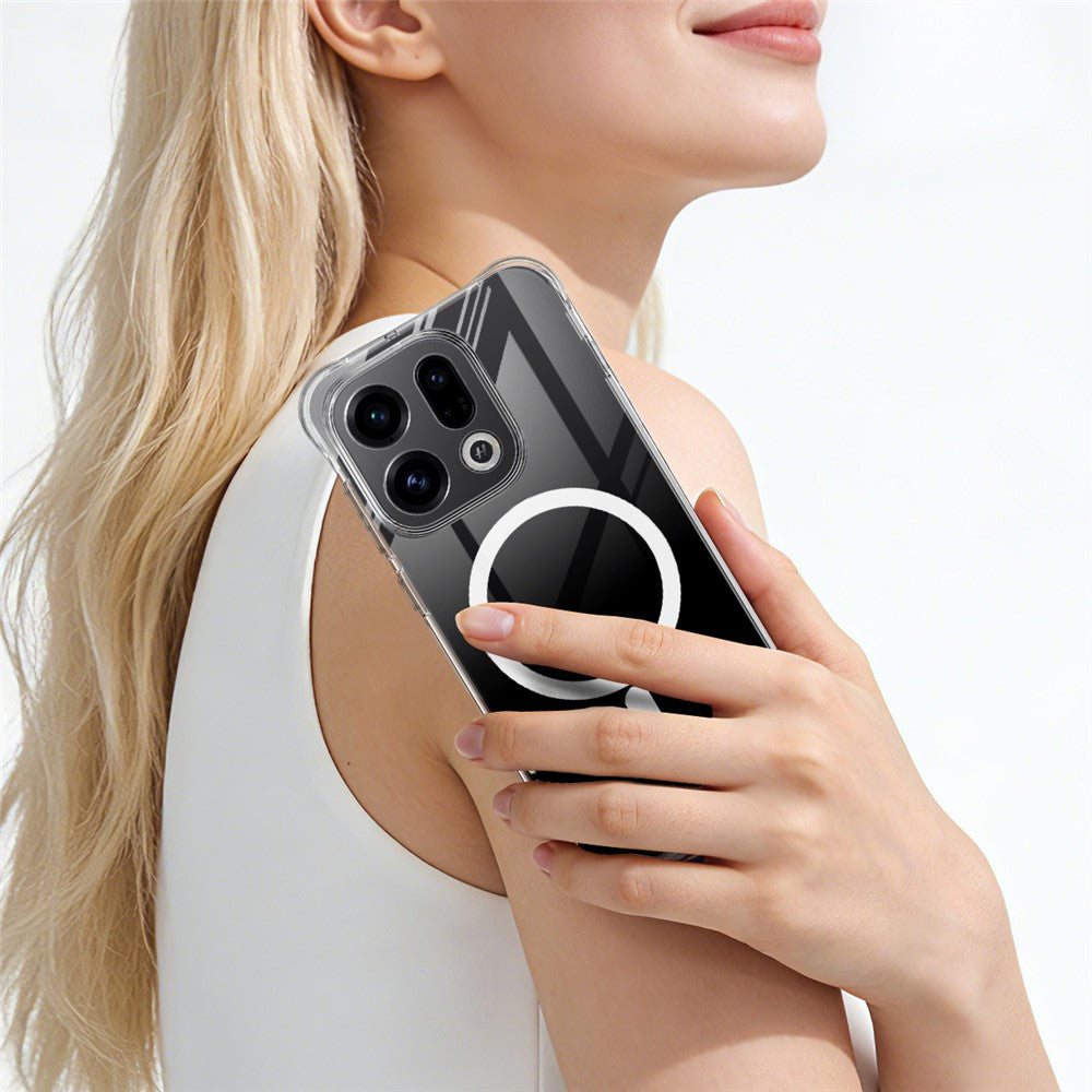 IMAK for Oppo Find X9 5G Magnetic Case Airbag Shockproof Protection TPU Phone Cover