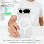 IMAK for Honor Magic8 Pro Air 5G Magnetic Case Airbag Shockproof Protection TPU Phone Cover