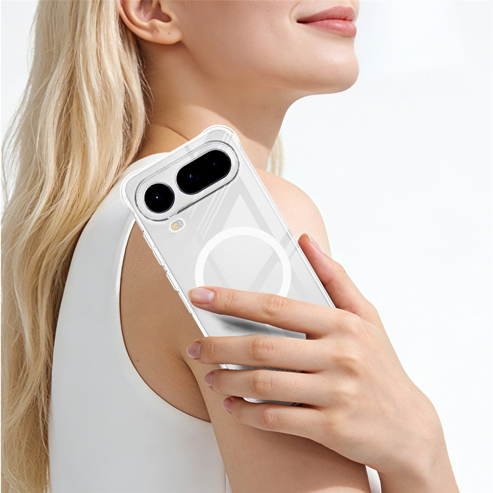 IMAK for Honor Magic8 Pro Air 5G Magnetic Case Airbag Shockproof Protection TPU Phone Cover