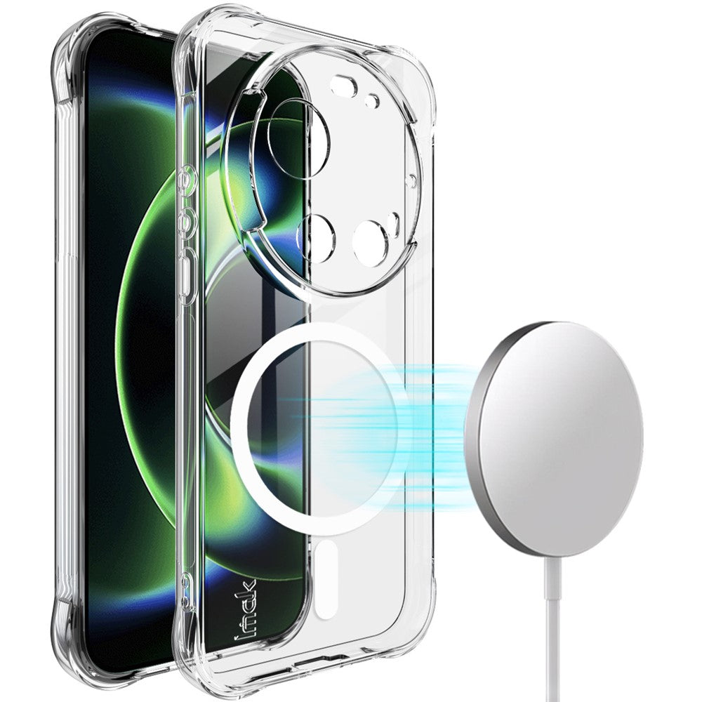 IMAK Magnetiskt Skal för Xiaomi 17 Ultra 5G / Ultra av Leica Airbag Stötsäkert Skyddande TPU mobilskal