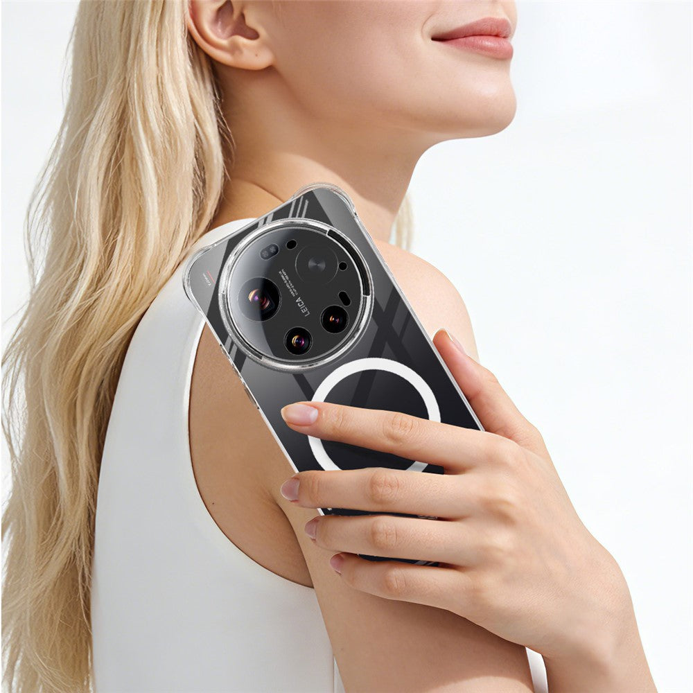 IMAK Magnetiskt Skal för Xiaomi 17 Ultra 5G / Ultra av Leica Airbag Stötsäkert Skyddande TPU mobilskal