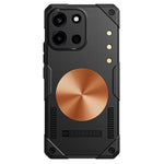 OnePlus Nord CE6 5G / Nord 6 5G / Turbo 6V 5G / Turbo 6 5G skal koppar värmeavledande TPU + metallkylning mobilskal stöd magnetiskt bilfäste