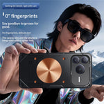 For Honor Power2 5G Case Copper Heat Dissipation TPU + Metal Cooling Phone Cover Support Magnetic Car Mount