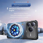 For Honor Power2 5G Case Copper Heat Dissipation TPU + Metal Cooling Phone Cover Support Magnetic Car Mount