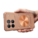 For Honor Win 5G Case Copper Heat Dissipation TPU + Metal Cooling Phone Cover Support Magnetic Car Mount