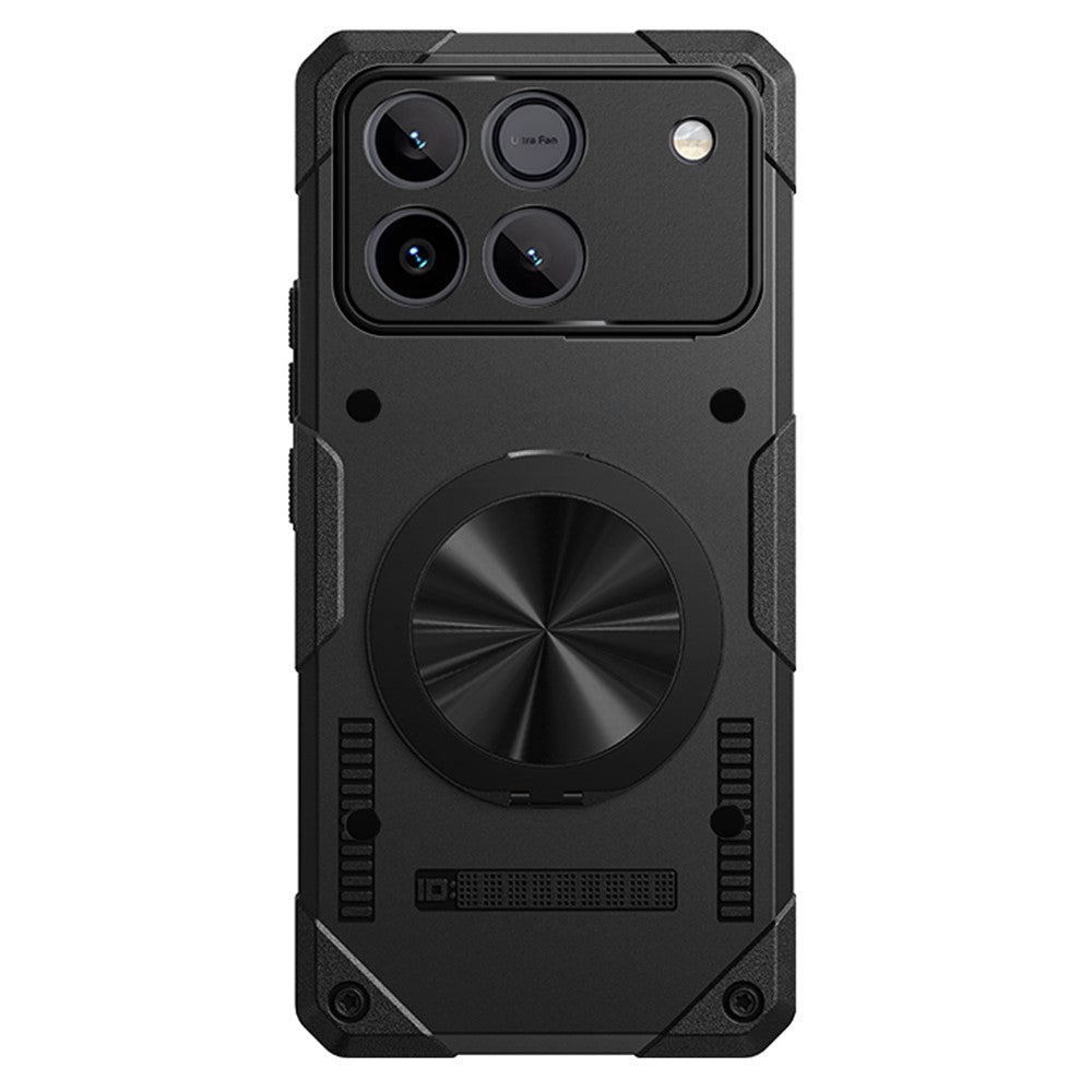 For Honor Win 5G Magnetic Case 360° Rotating Ring Kickstand TPU Phone Cover