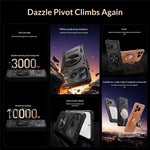 For Honor Power2 5G Magnetic Case 360° Rotating Ring Kickstand TPU Phone Cover