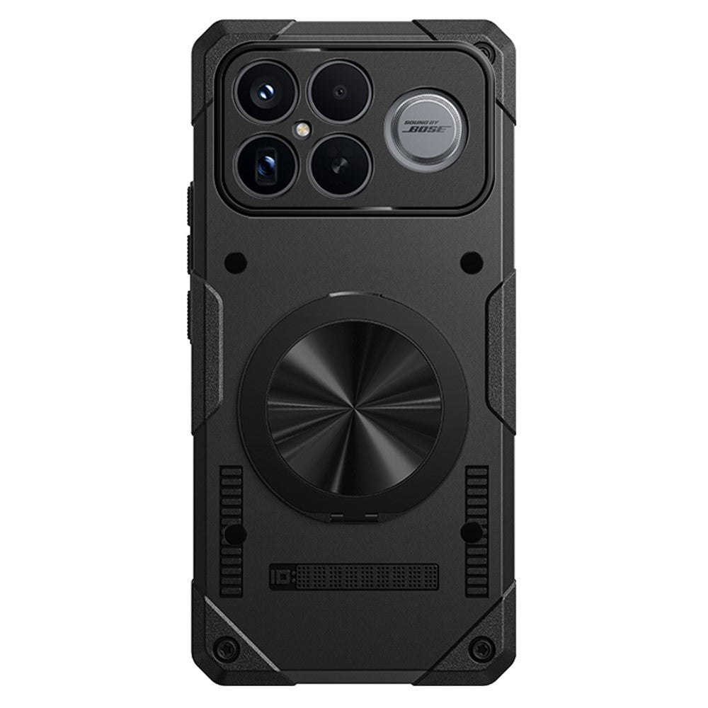 For Xiaomi Poco F8 Ultra / Redmi K90 Pro Max 5G Magnetic Case 360° Rotating Ring Kickstand TPU Phone Cover