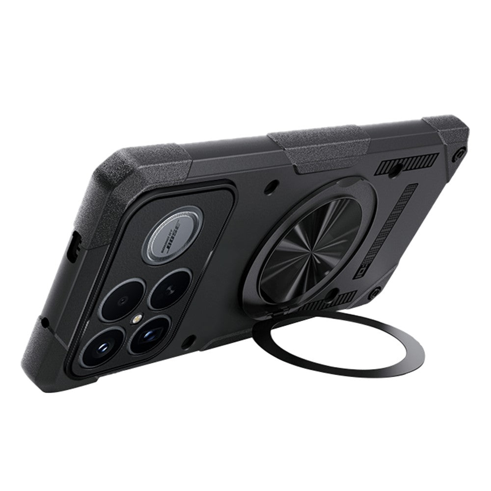 For Xiaomi Poco F8 Ultra / Redmi K90 Pro Max 5G Magnetic Case 360° Rotating Ring Kickstand TPU Phone Cover