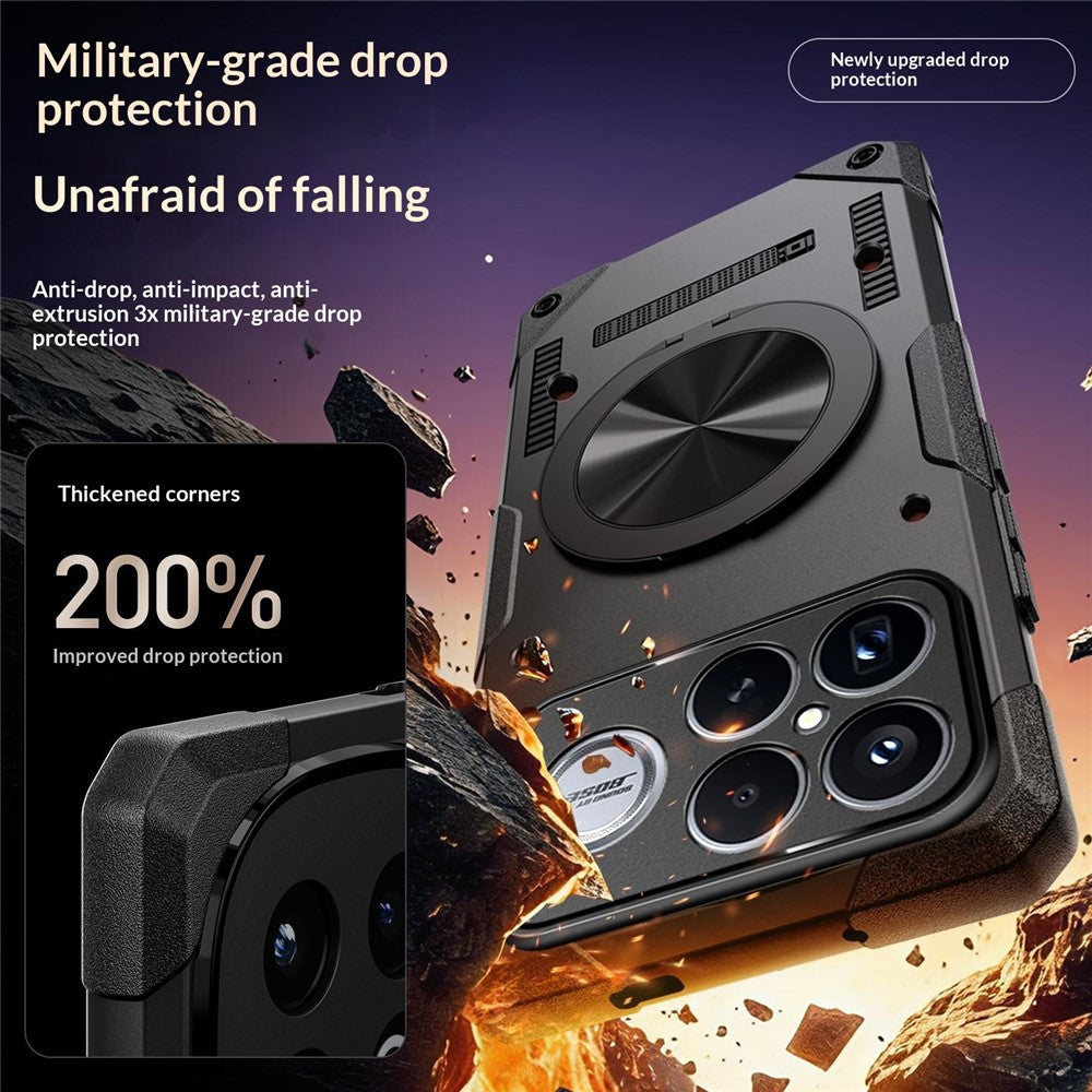 For Xiaomi Poco F8 Ultra / Redmi K90 Pro Max 5G Magnetic Case 360° Rotating Ring Kickstand TPU Phone Cover