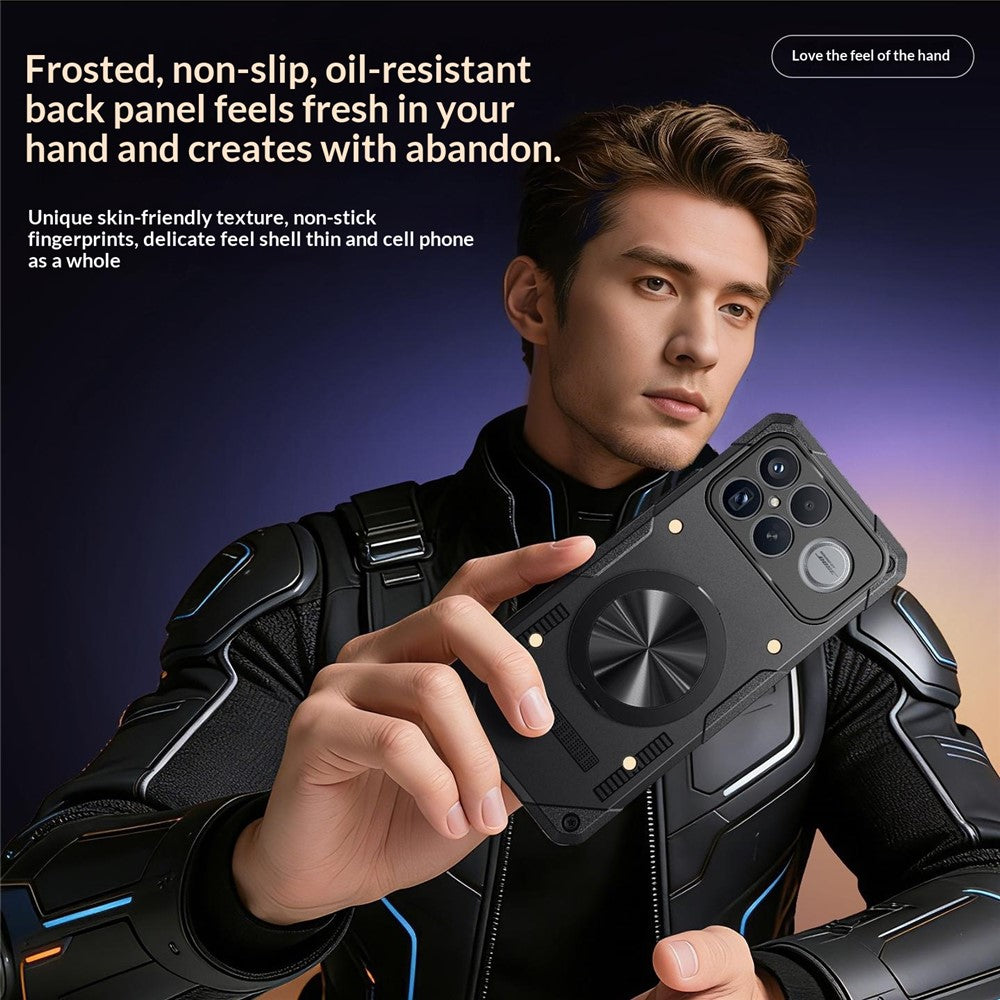 For Xiaomi Poco F8 Ultra / Redmi K90 Pro Max 5G Magnetic Case 360° Rotating Ring Kickstand TPU Phone Cover