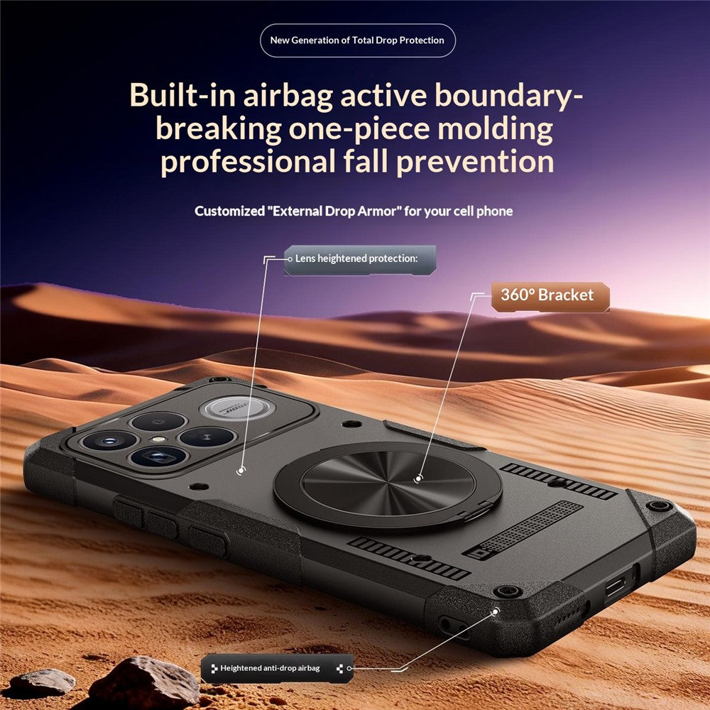 For Xiaomi Poco F8 Ultra / Redmi K90 Pro Max 5G Magnetic Case 360° Rotating Ring Kickstand TPU Phone Cover