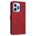 For Honor X8d 4G Wallet Case Flip Stand Calf Texture PU Leather Phone Cover with Strap