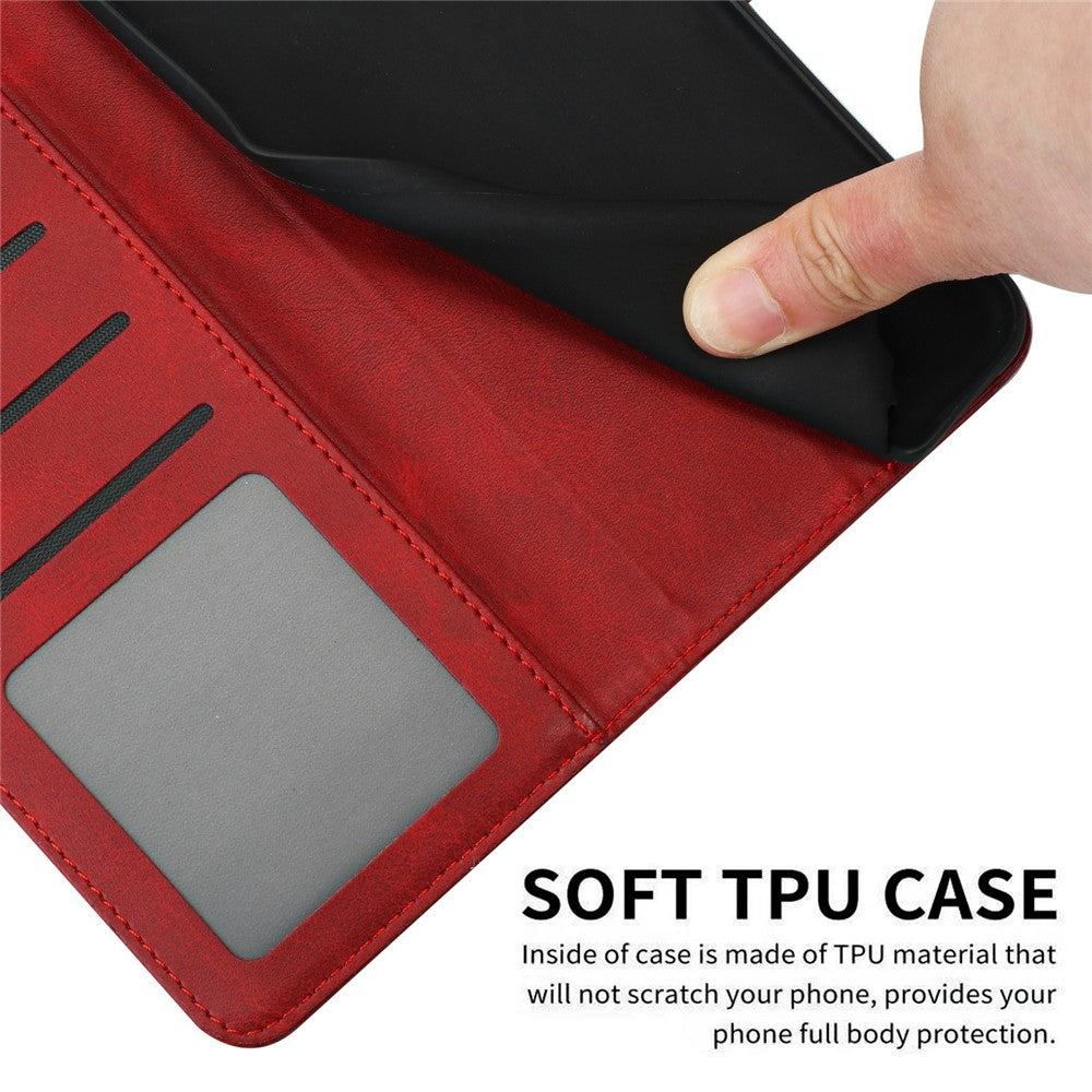 For Honor X8d 4G Wallet Case Flip Stand Calf Texture PU Leather Phone Cover with Strap