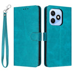 For Honor X8d 4G Wallet Case Flip Stand Calf Texture PU Leather Phone Cover with Strap