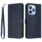 For Honor X8d 4G Wallet Case Flip Stand Calf Texture PU Leather Phone Cover with Strap