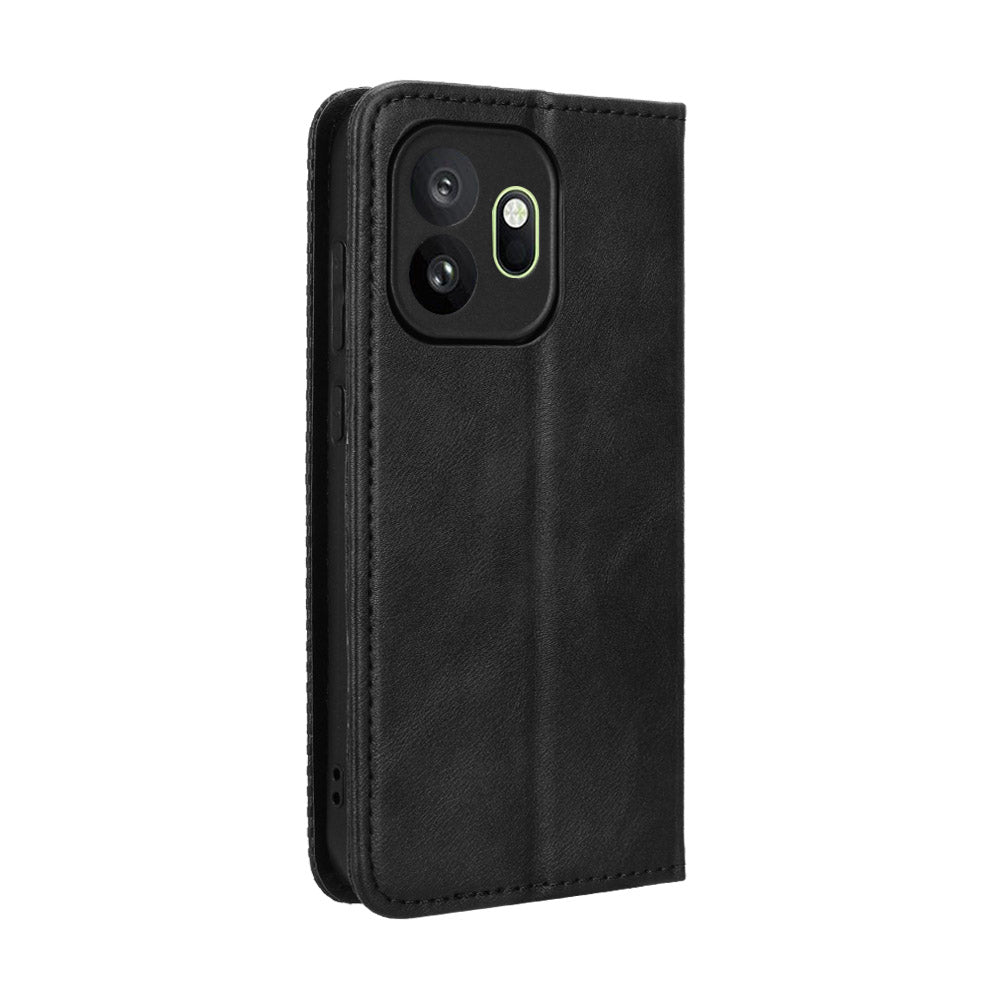 For OnePlus 15T 5G Leather Case Wallet Stand Retro Texture Phone Cover