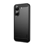 Mofi For Xiaomi Redmi Turbo 5 5G Back Cover Brushed Texture Carbon Fiber Soft TPU Case