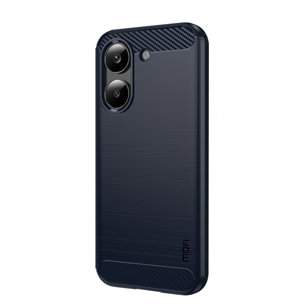 Mofi For Xiaomi Redmi Turbo 5 5G Back Cover Brushed Texture Carbon Fiber Soft TPU Case