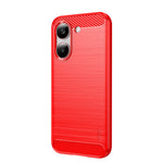 Mofi For Xiaomi Redmi Turbo 5 5G Back Cover Brushed Texture Carbon Fiber Soft TPU Case