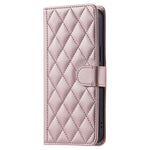 For Honor Magic8 Pro 5G PU Leather Case Wallet Rhombus Grid Phone Cover with Shoulder Strap  /  Wrist Strap