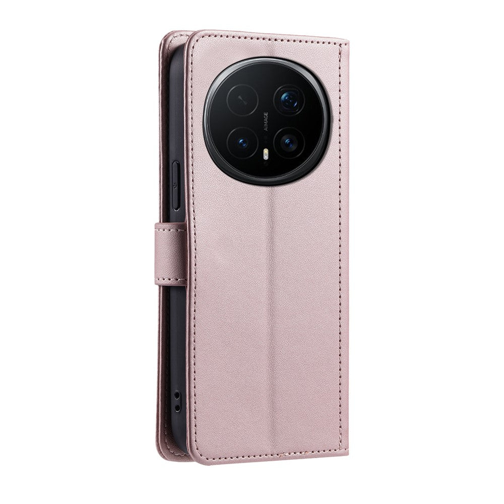For Honor Magic8 Pro 5G PU Leather Case Wallet Rhombus Grid Phone Cover with Shoulder Strap  /  Wrist Strap