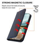 For Xiaomi Redmi Note 12 Pro 5G  / Note 12 Pro Speed 5G / Poco X5 Pro 5G Imprinted Rhombus Pattern Stand Calf Texture Cover PU Leather Wallet Magnetic Closure Case