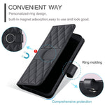 For Honor Magic8 Pro 5G Crossbody Leather Case Ring Buckle Wallet Stand Rhombus Mobile Cover