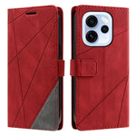 Case For Oppo Reno15 F 5G  /  Reno15 FS 5G Imprinted Lines PU Leather Splicing Wallet Phone Cover