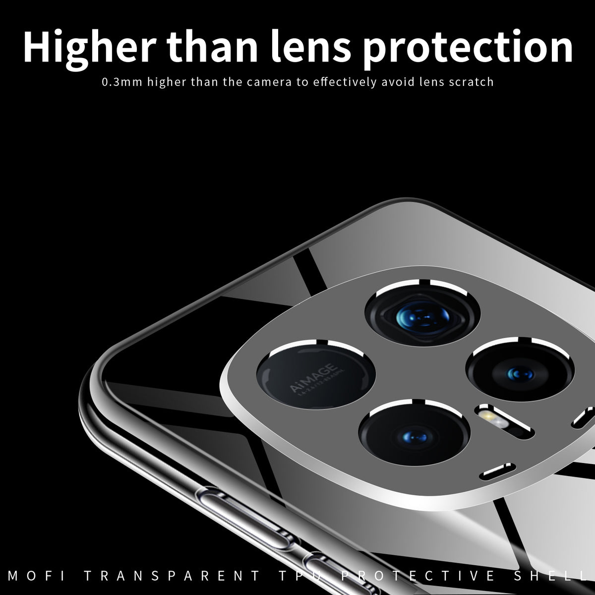 Mofi For Honor Magic8 RSR Porsche Design 5G Clear Phone Case Ultra-Thin TPU Phone Back Cover