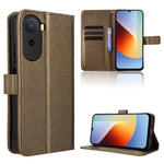 Leather Wallet Case for Xiaomi Poco C85x 5G / Poco C81 4G / Poco C81 Pro 4G / Redmi A7 Pro 4G (171.56mm) / Redmi A7 Pro 5G with Strap Diamond Texture Phone Cover